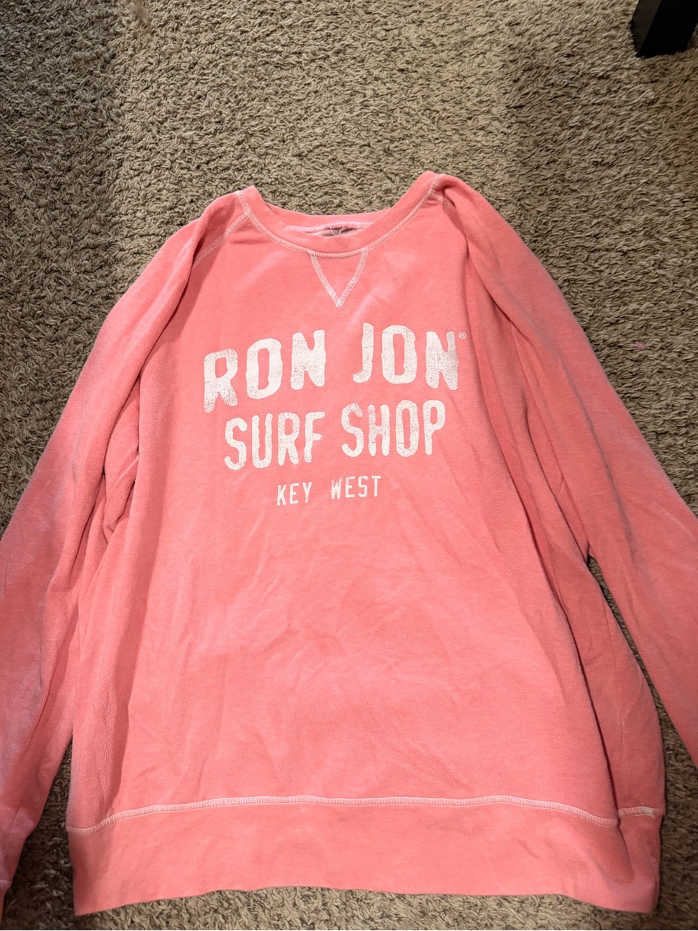 Ron Jon Pink Surf Shop Crew Sweatshirt